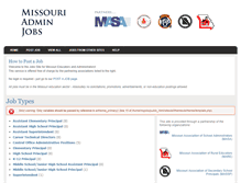 Tablet Screenshot of moadminjobs.com